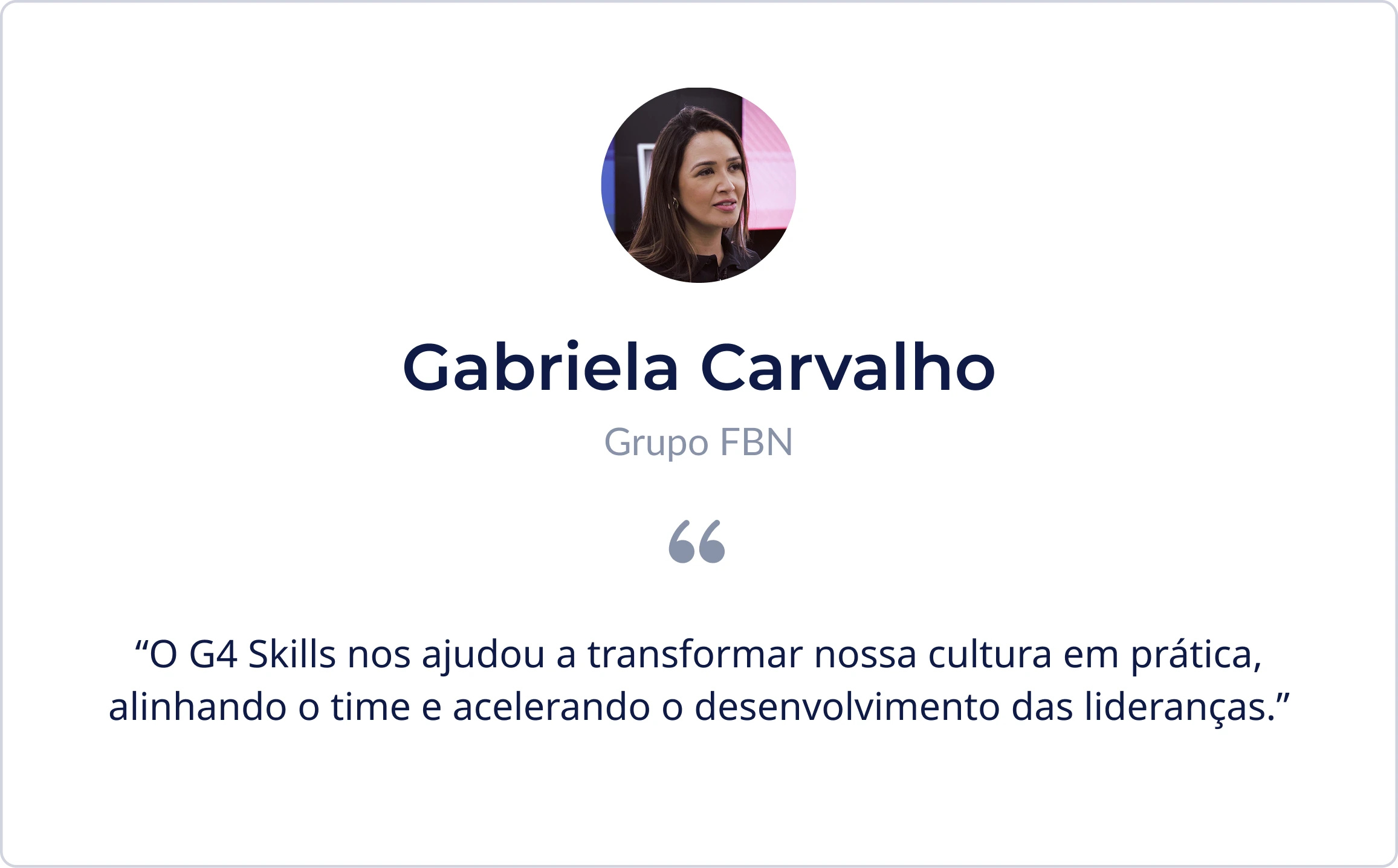 Gabriela Carvalho GRUPO FBN